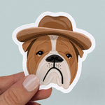 Load image into Gallery viewer, Cowboy Bulldog Sticker
