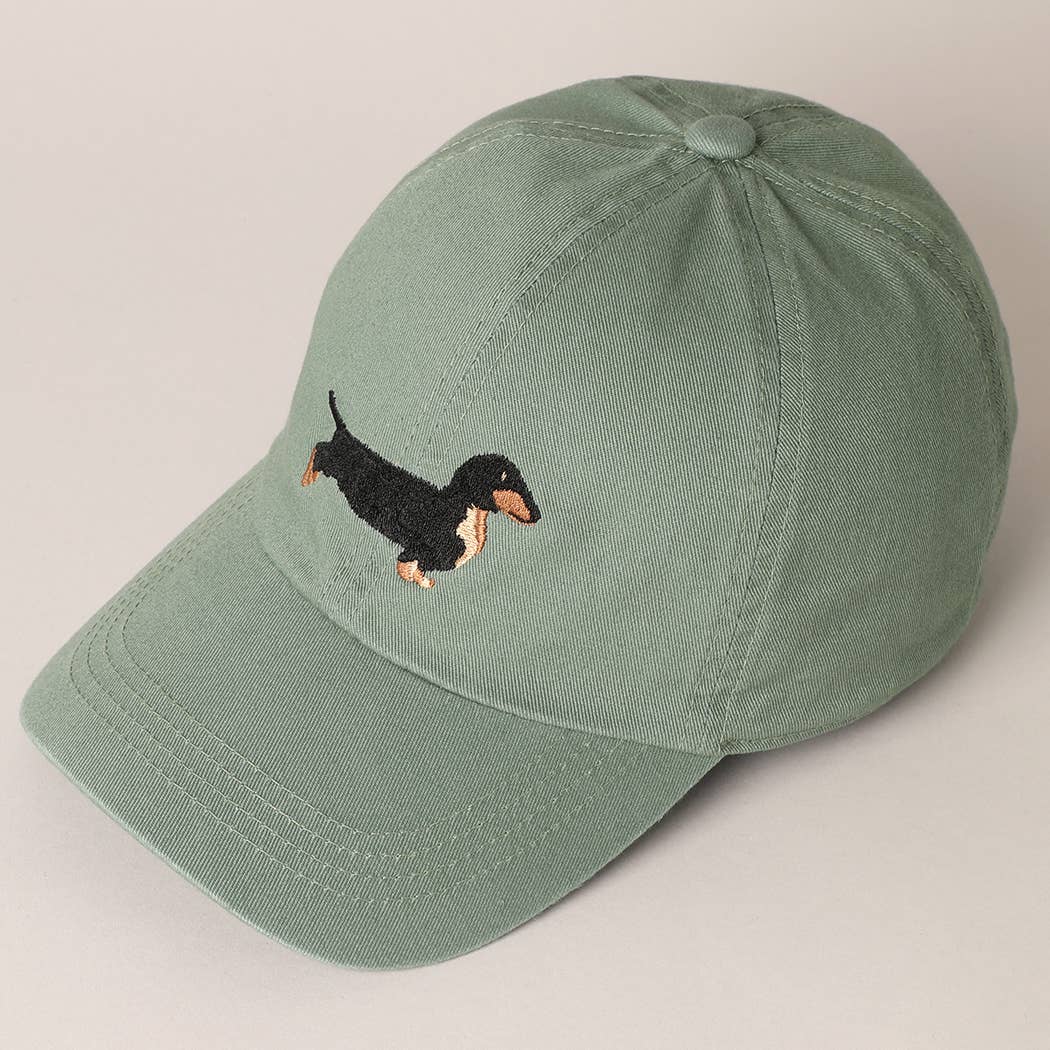 Dachshund Embroidered Baseball Cap