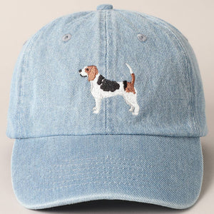 Beagle Dog Embroidered Cap