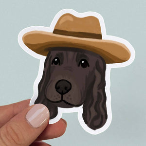 Cowboy Cocker Spaniel Sticker