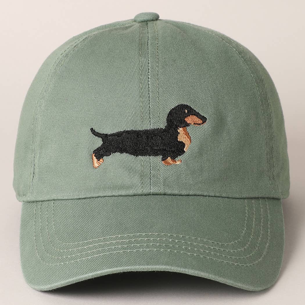 Dachshund Embroidered Baseball Cap