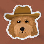 Load image into Gallery viewer, Cowboy Goldendoodle Sticker
