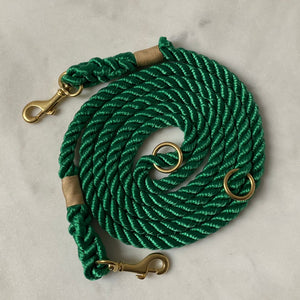 Emerald Green Hands Free Rope Leash