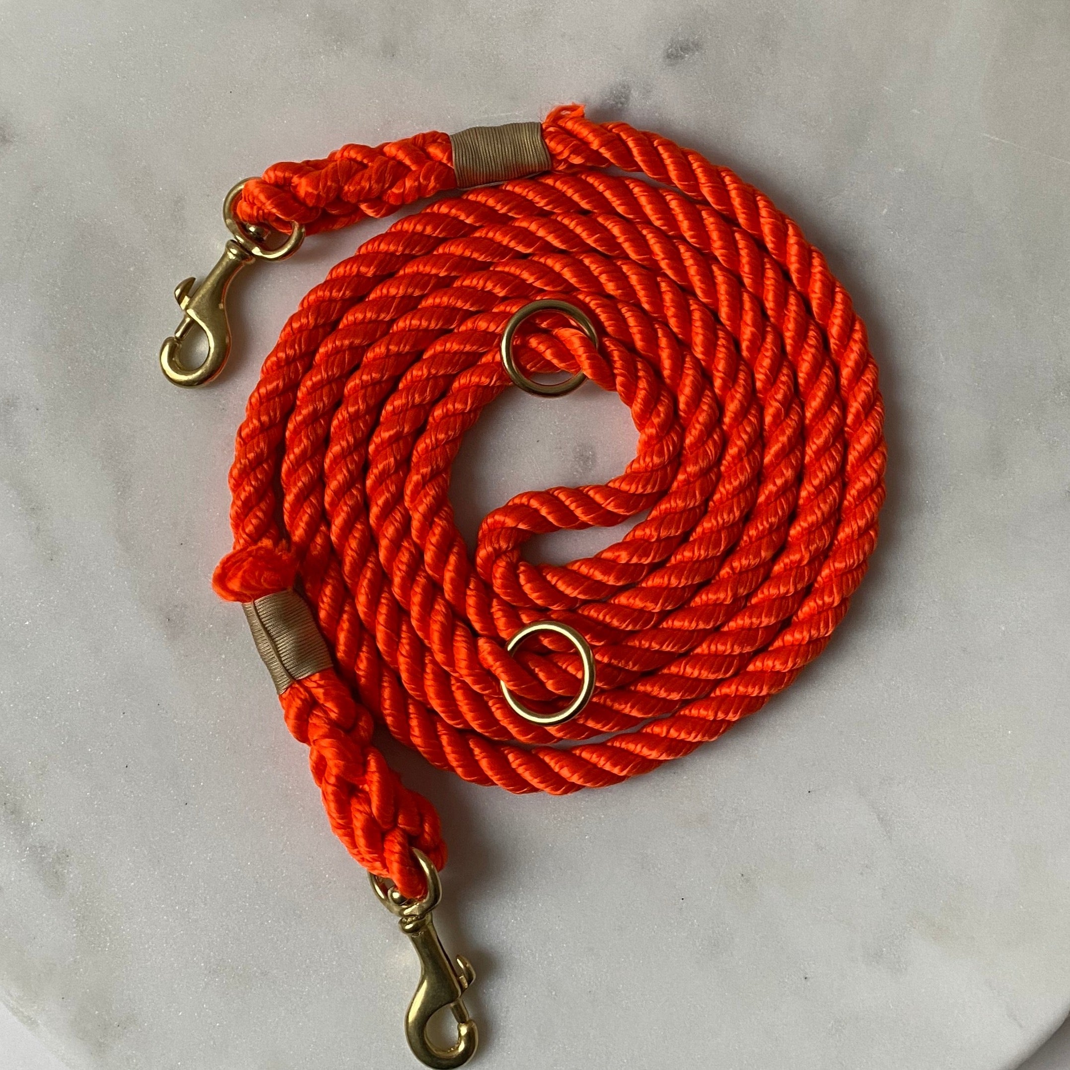 Blood Orange Hands Free Rope Leash