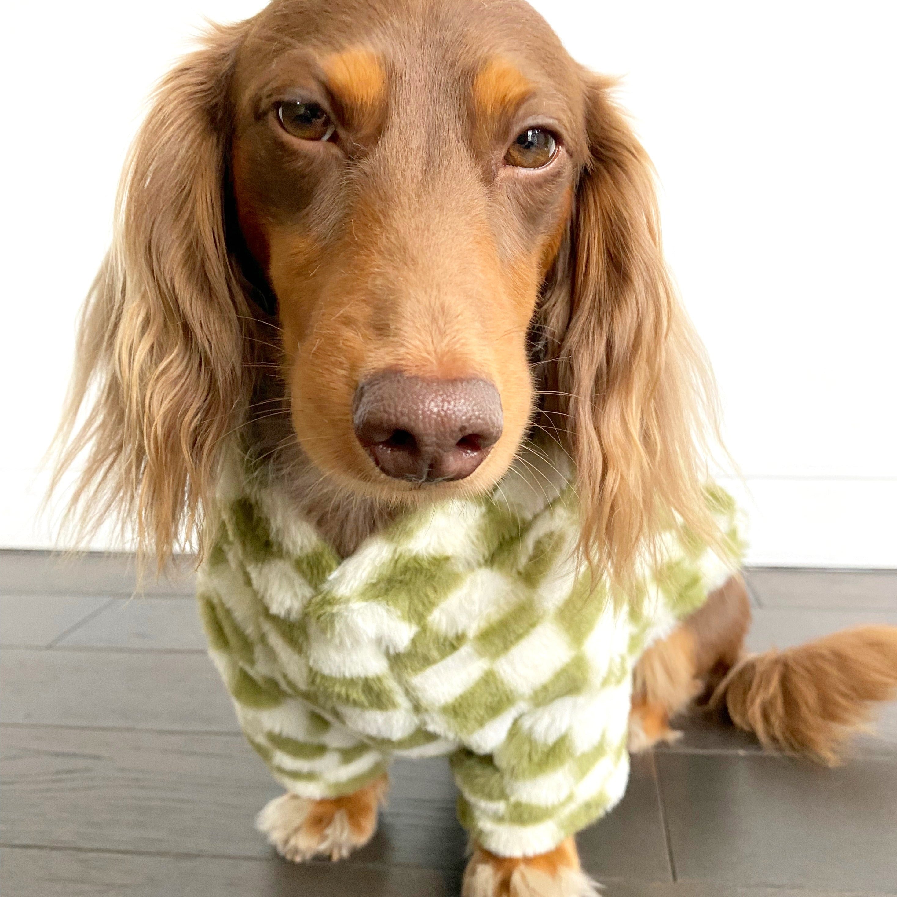 Green Checkered Hoodie